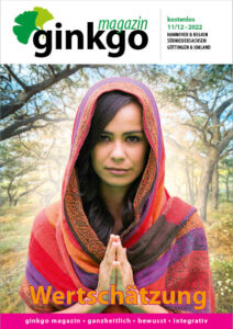 Titelbild der Zeitschrift Ginkgo Magazin Ausgabe 11/12-2022