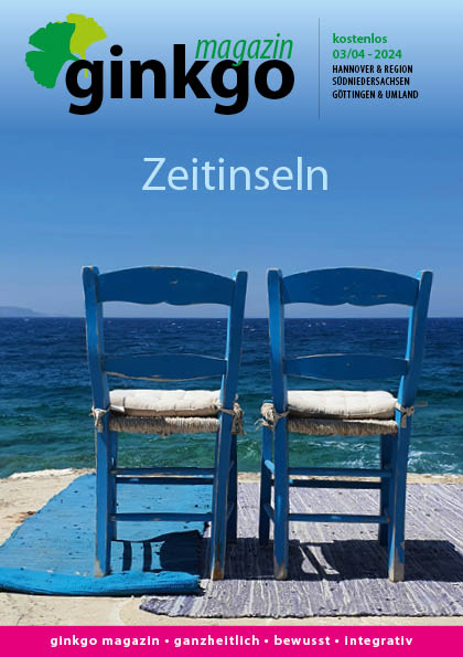 Titel Ginkgo Magazin Ausgabe 03/04-2024 Zeitinseln